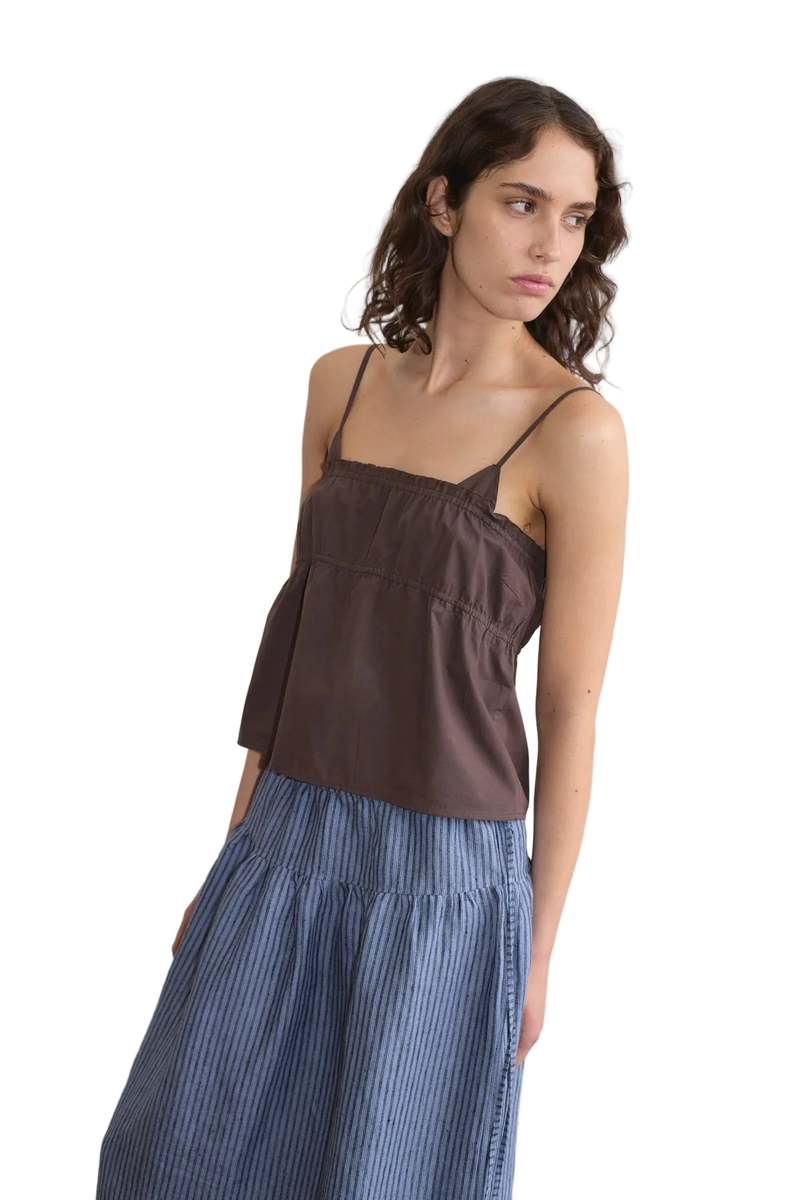 Deiji Studios Maxi Skirt - Azure Stripe