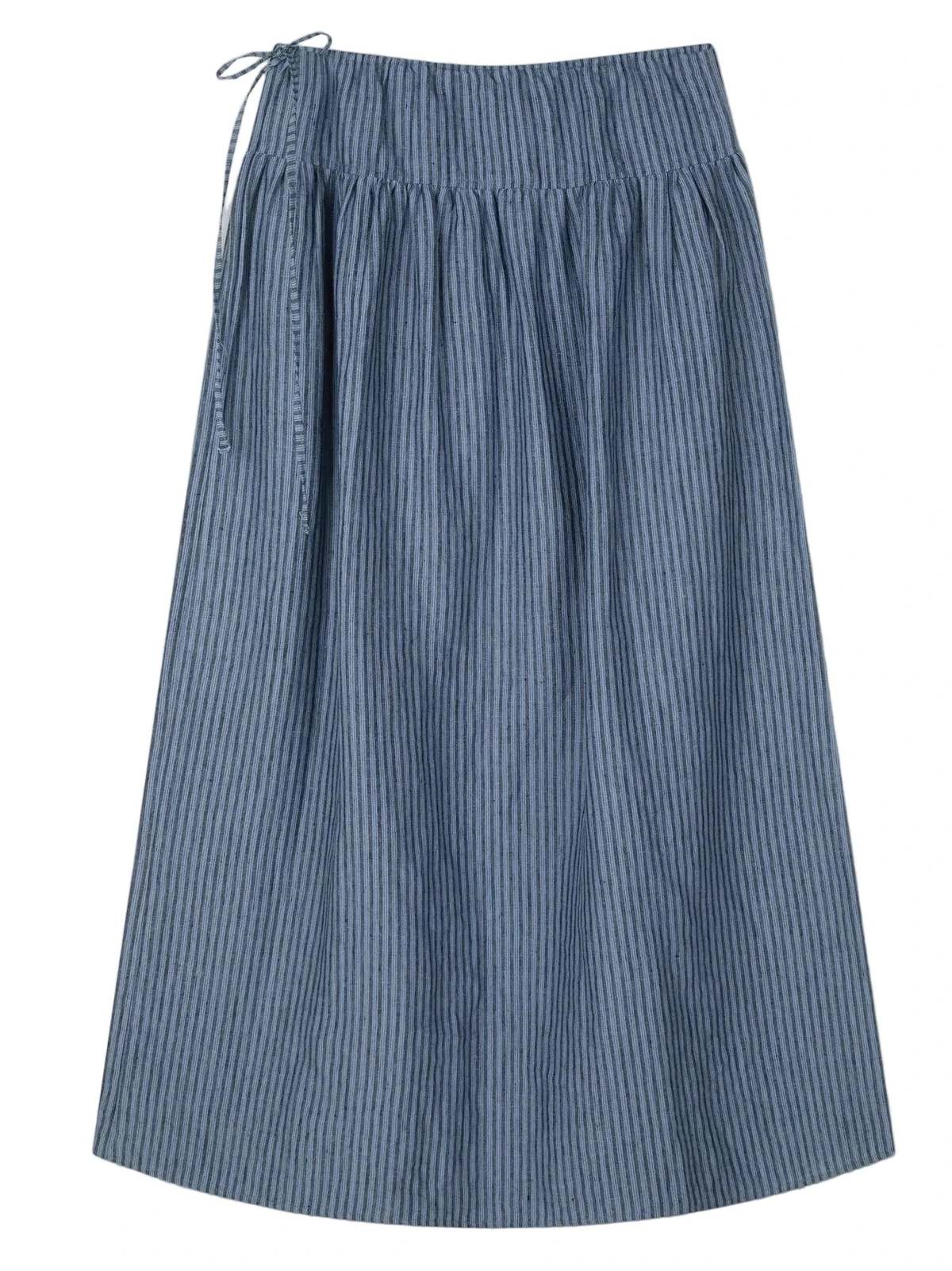 Deiji Studios Maxi Skirt - Azure Stripe - Image 5 of 6