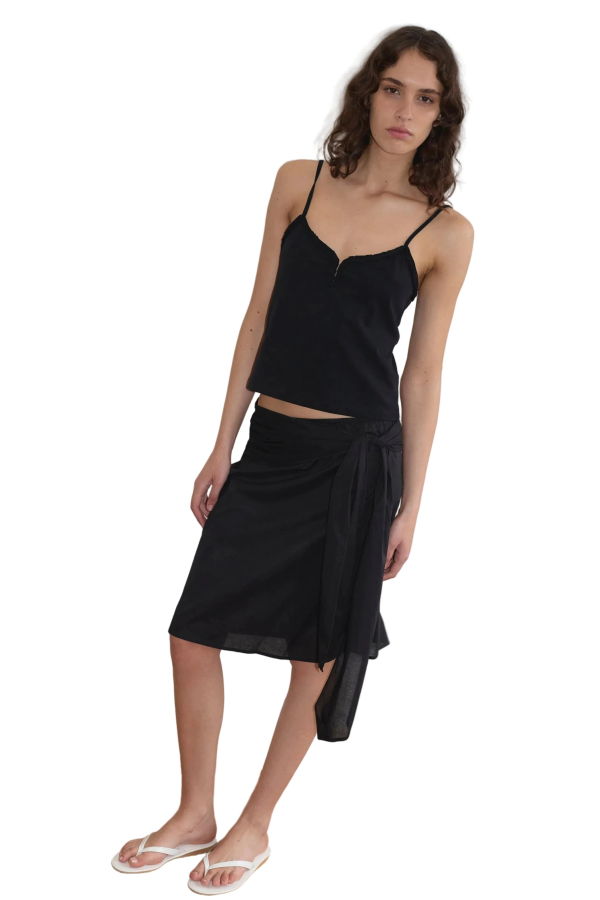 Deiji Studios Clasp Singlet Top - Black