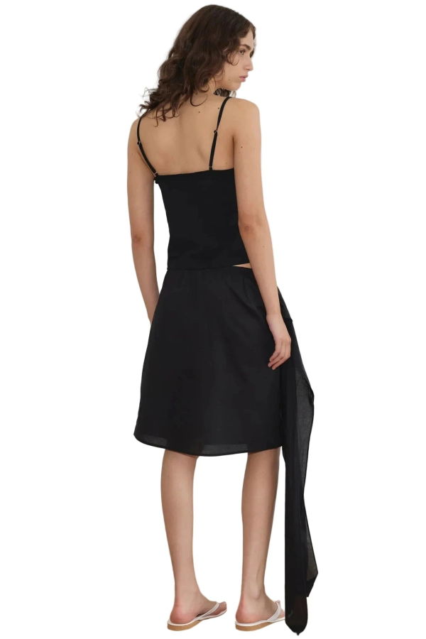 Deiji Studios Clasp Singlet Top - Black