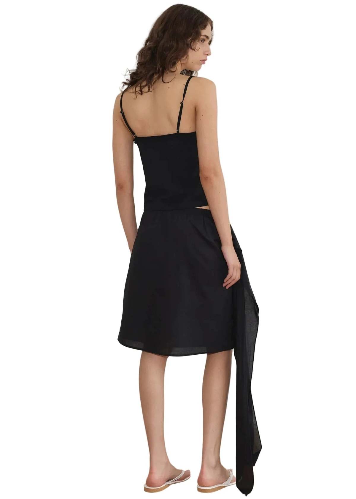 Deiji Studios Clasp Singlet Top - Black - Image 2 of 6