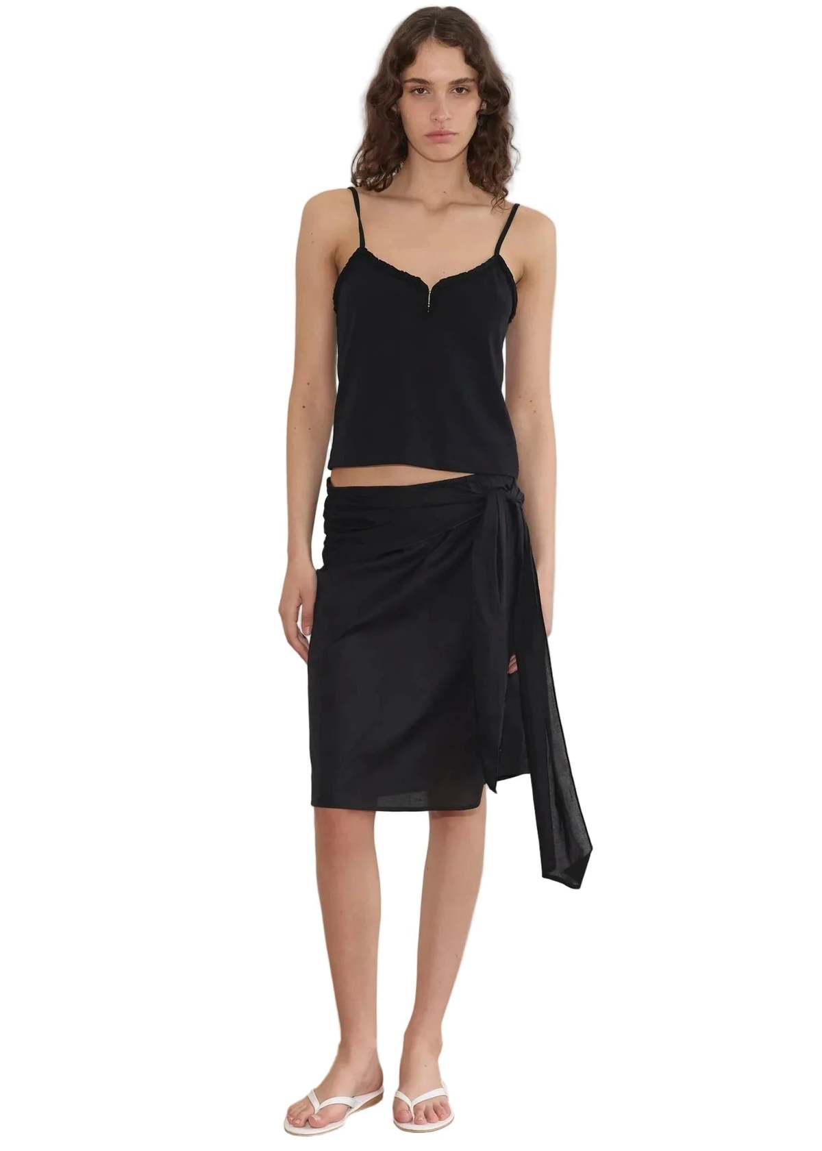 Deiji Studios Clasp Singlet Top - Black - Image 3 of 6