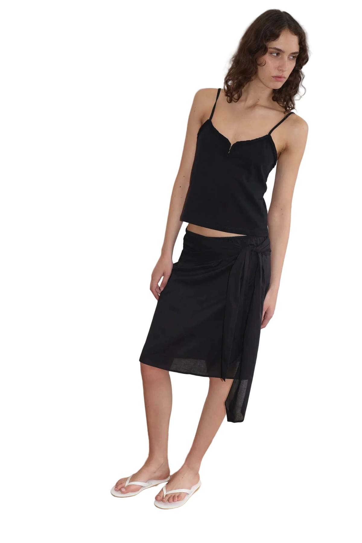 Deiji Studios Clasp Singlet Top - Black - Image 4 of 6