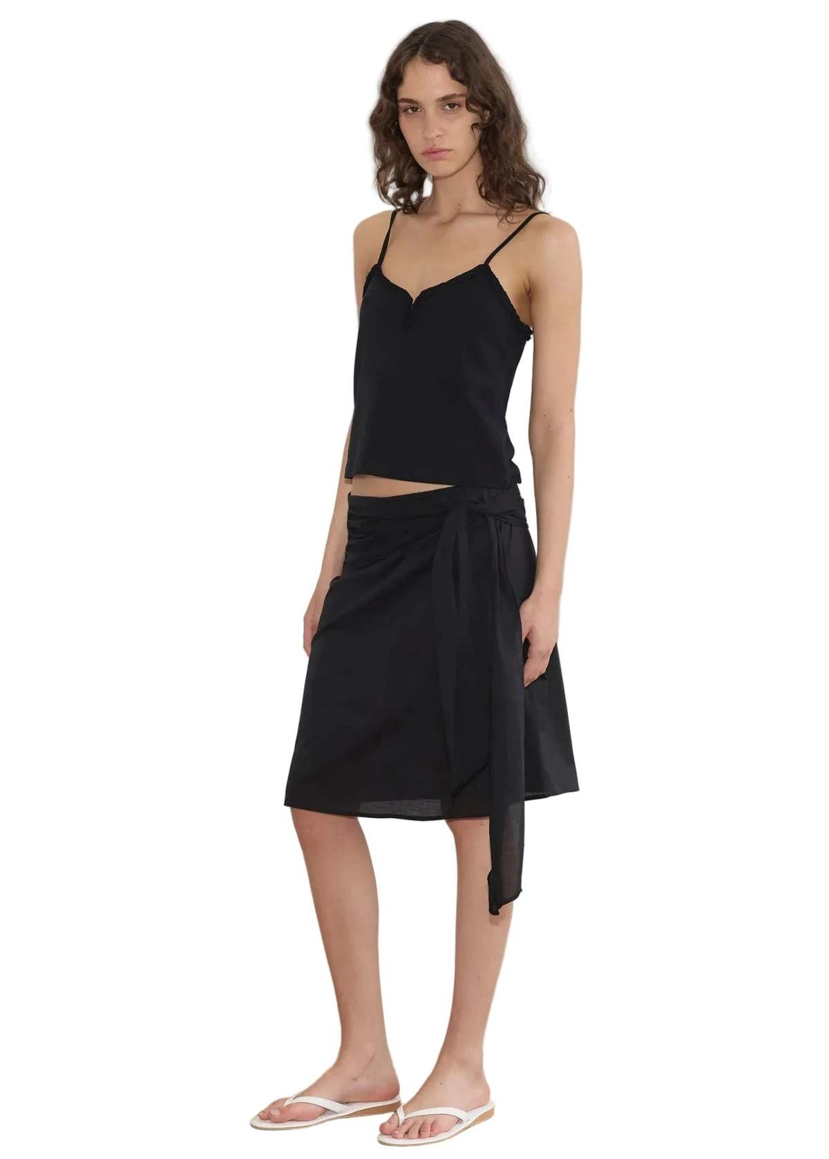 Deiji Studios Clasp Singlet Top - Black - Image 5 of 6