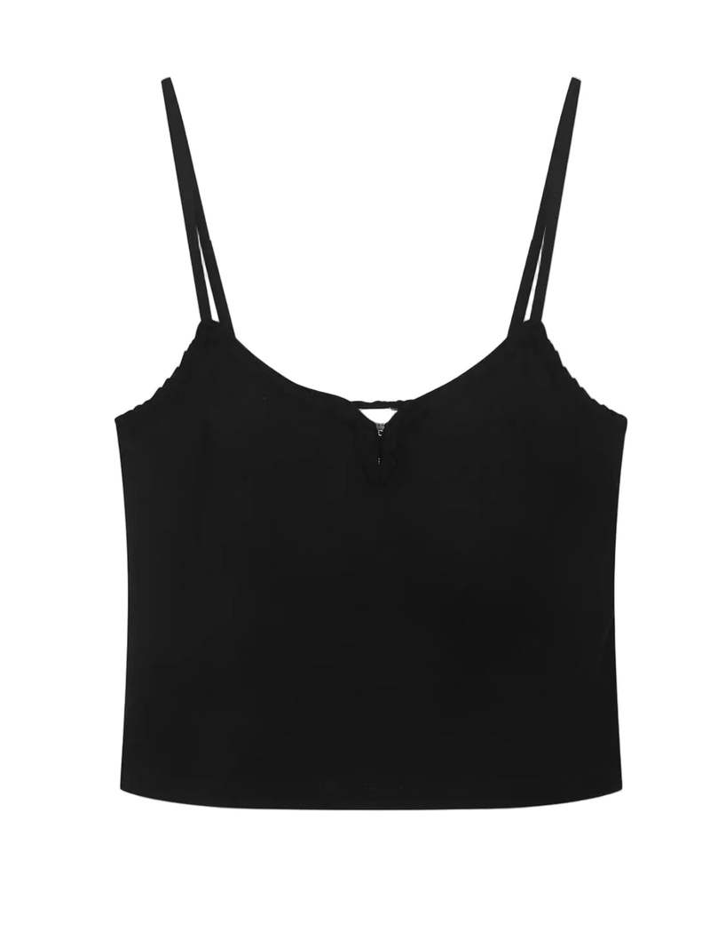 Deiji Studios Clasp Singlet Top - Black