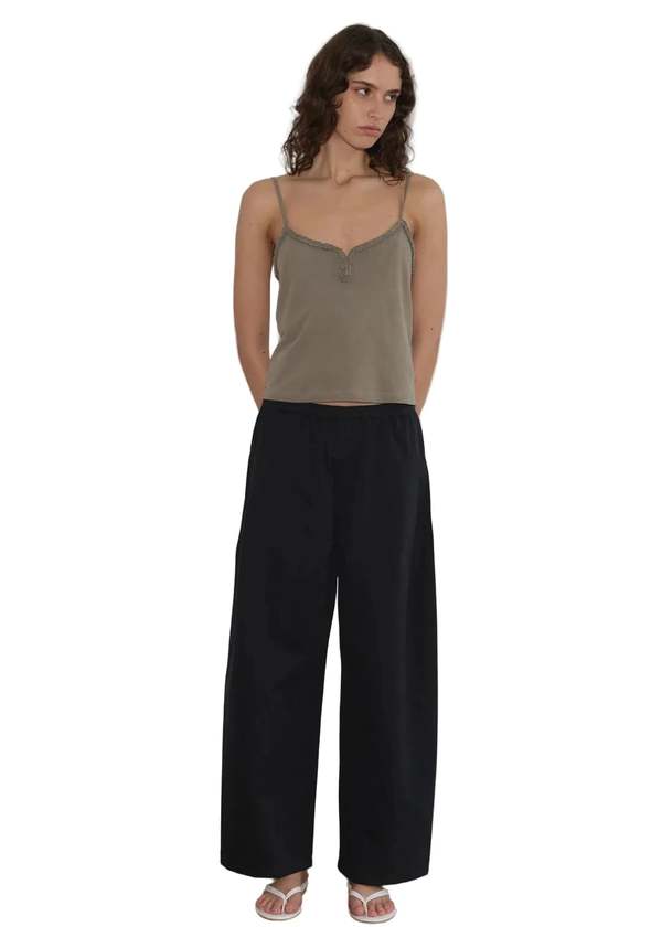 Deiji Studios Clasp Singlet Top - Khaki