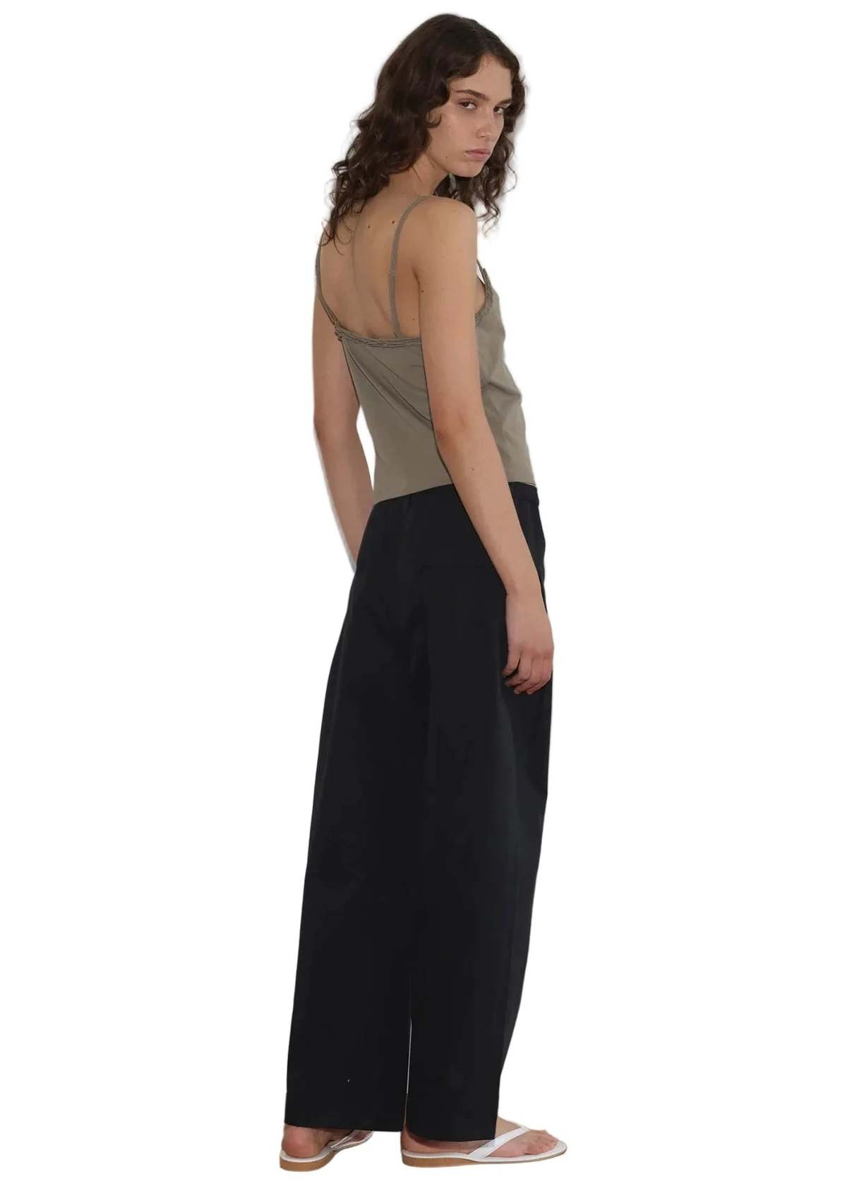 Deiji Studios Clasp Singlet Top - Khaki - Image 2 of 5