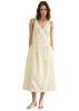 Deiji Studios Crossed Dress - Soft Yellow Stripe - Thumbnail 1