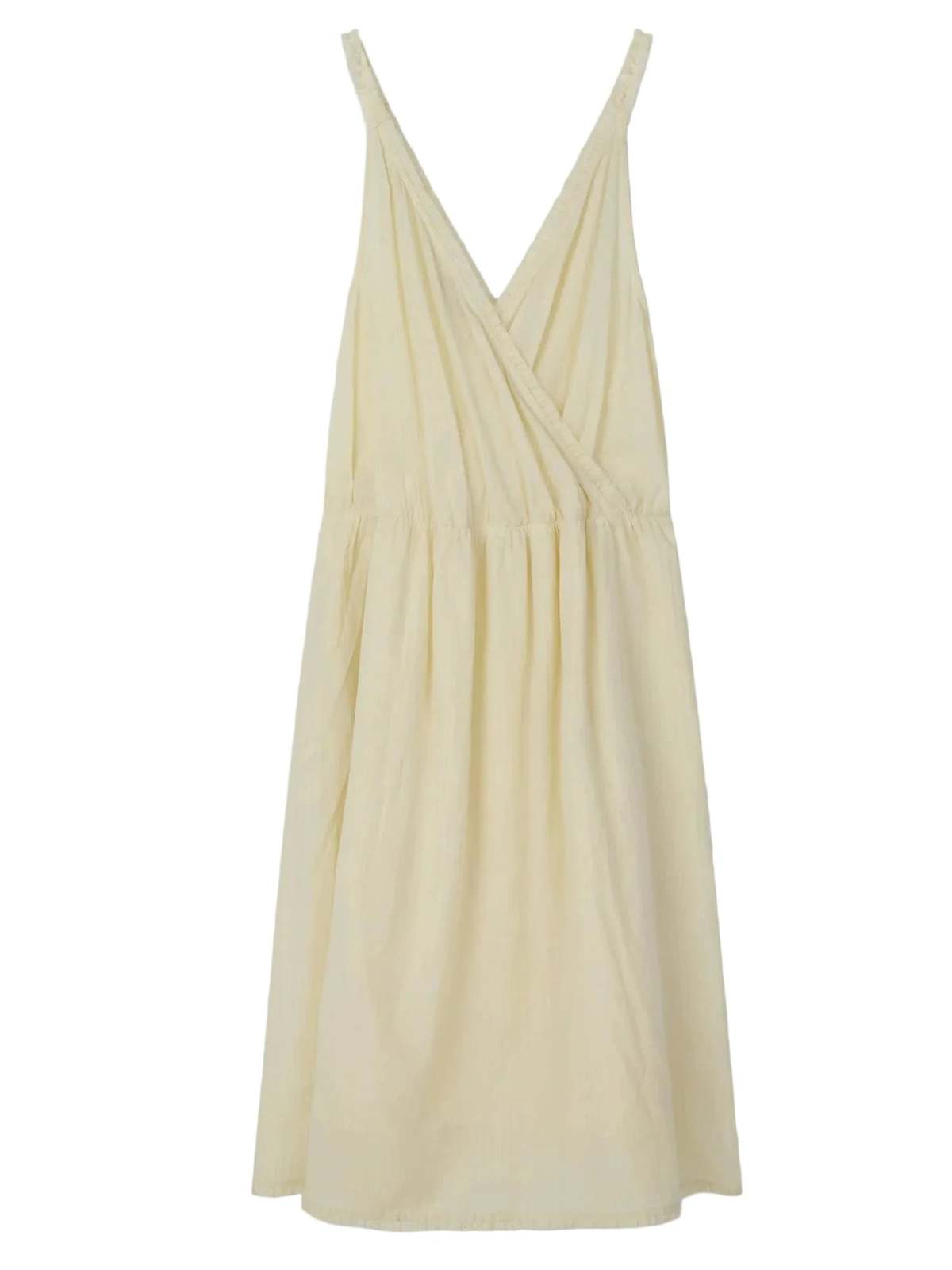 Deiji Studios Crossed Dress - Soft Yellow Stripe - Image 6 of 6