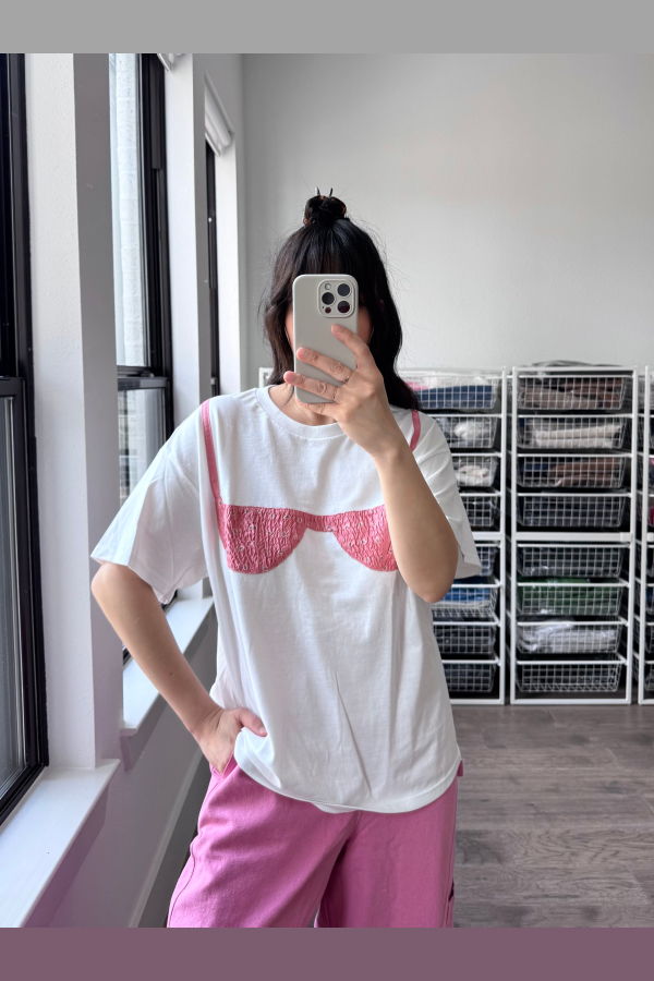 Nikki Chasin Florida Appliqué Tee - Pink Paisley