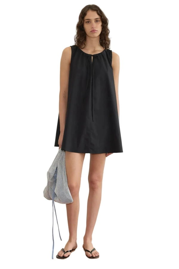 Deiji Studios Drawcord Dress - Black