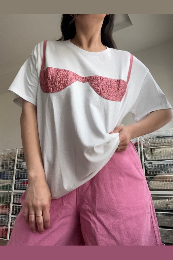 Nikki Chasin Florida Appliqué Tee - Pink Paisley