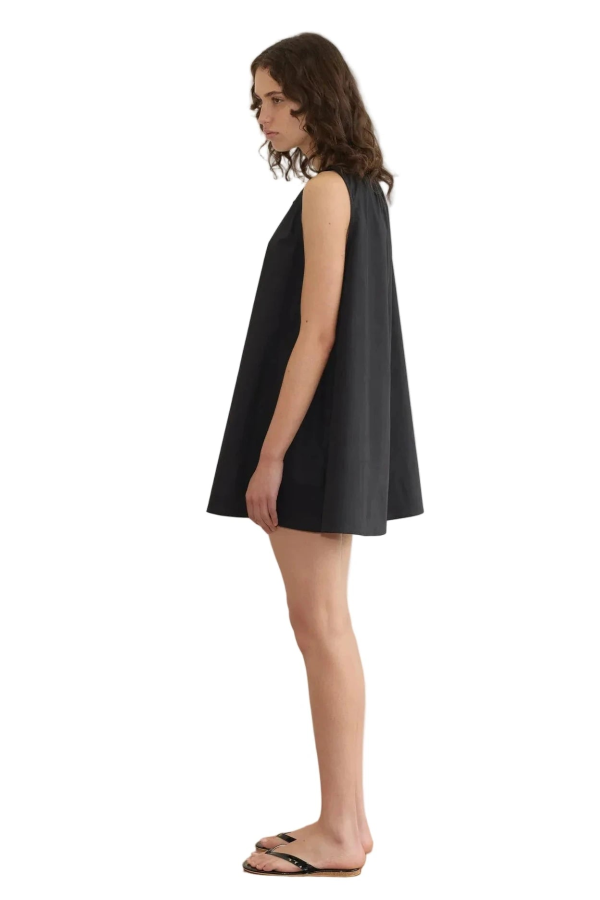 Deiji Studios Drawcord Dress - Black