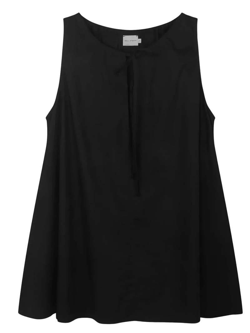 Deiji Studios Drawcord Dress - Black