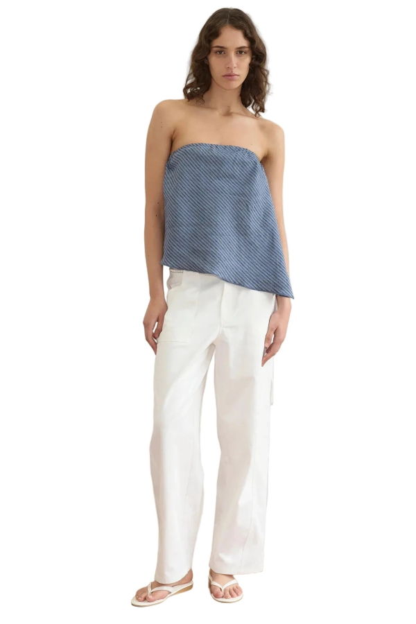 Deiji Studios Line Top - Azure Stripe