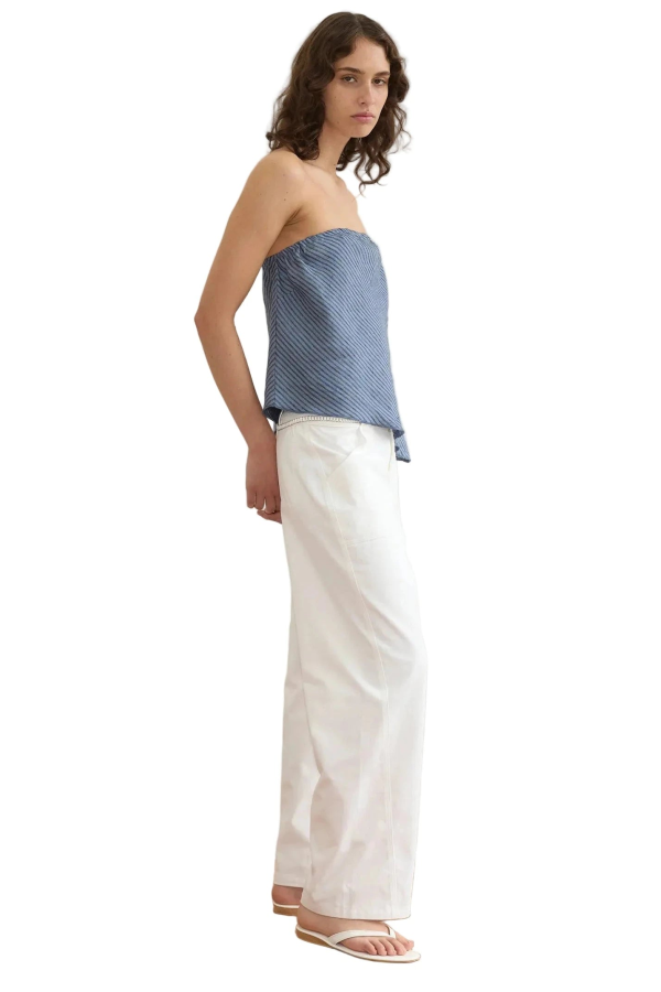 Deiji Studios Line Top - Azure Stripe