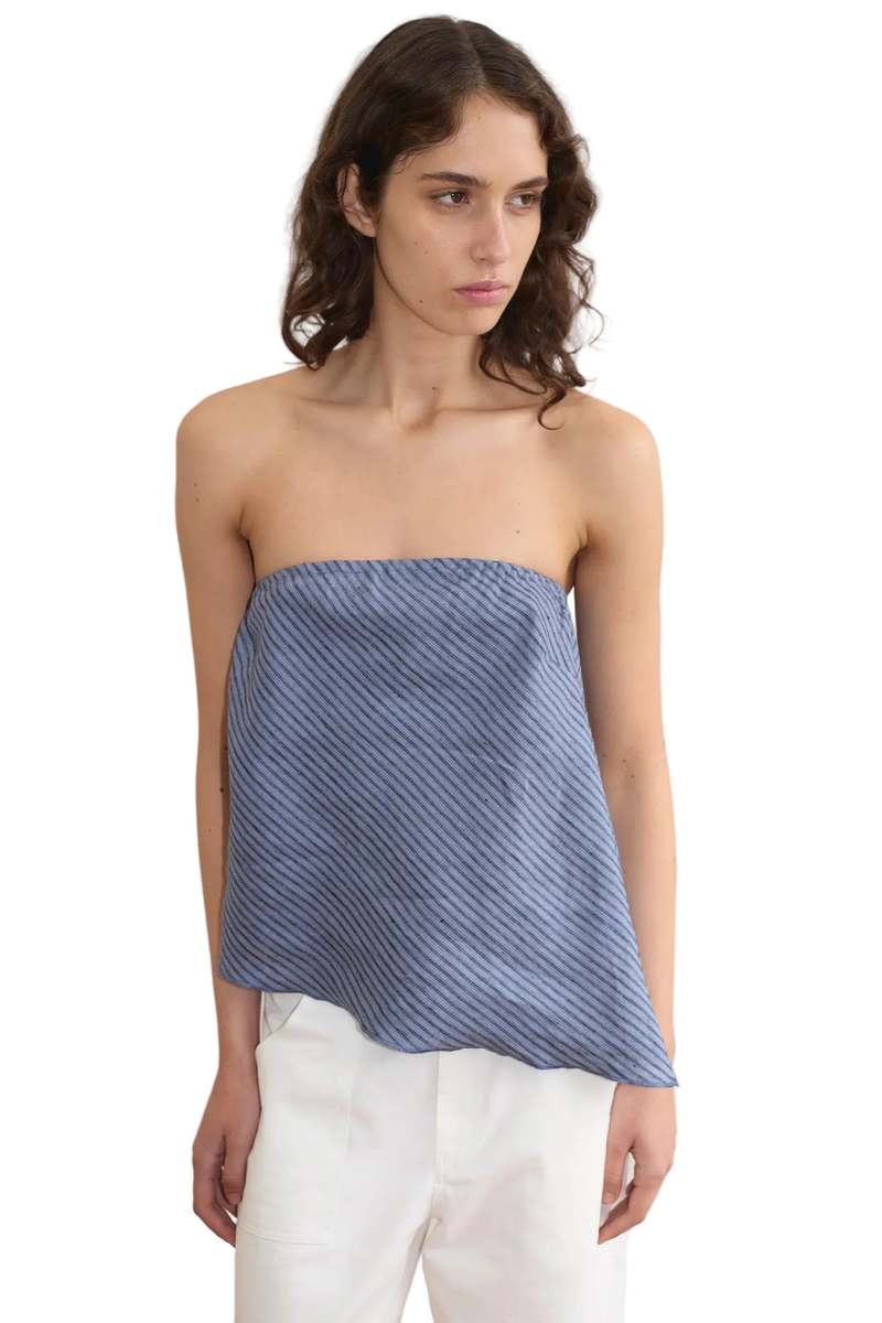 Deiji Studios Line Top - Azure Stripe