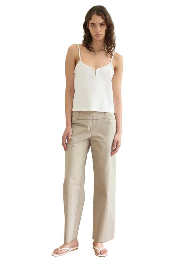 Deiji Studios Paneled Pant - Stone