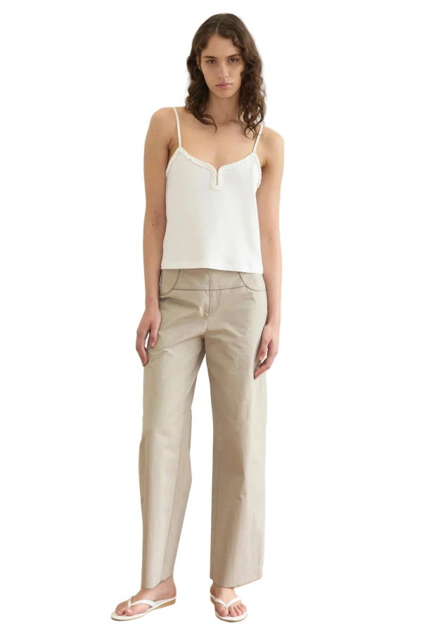 Deiji Studios Paneled Pant - Stone
