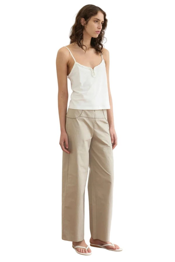 Deiji Studios Paneled Pant - Stone
