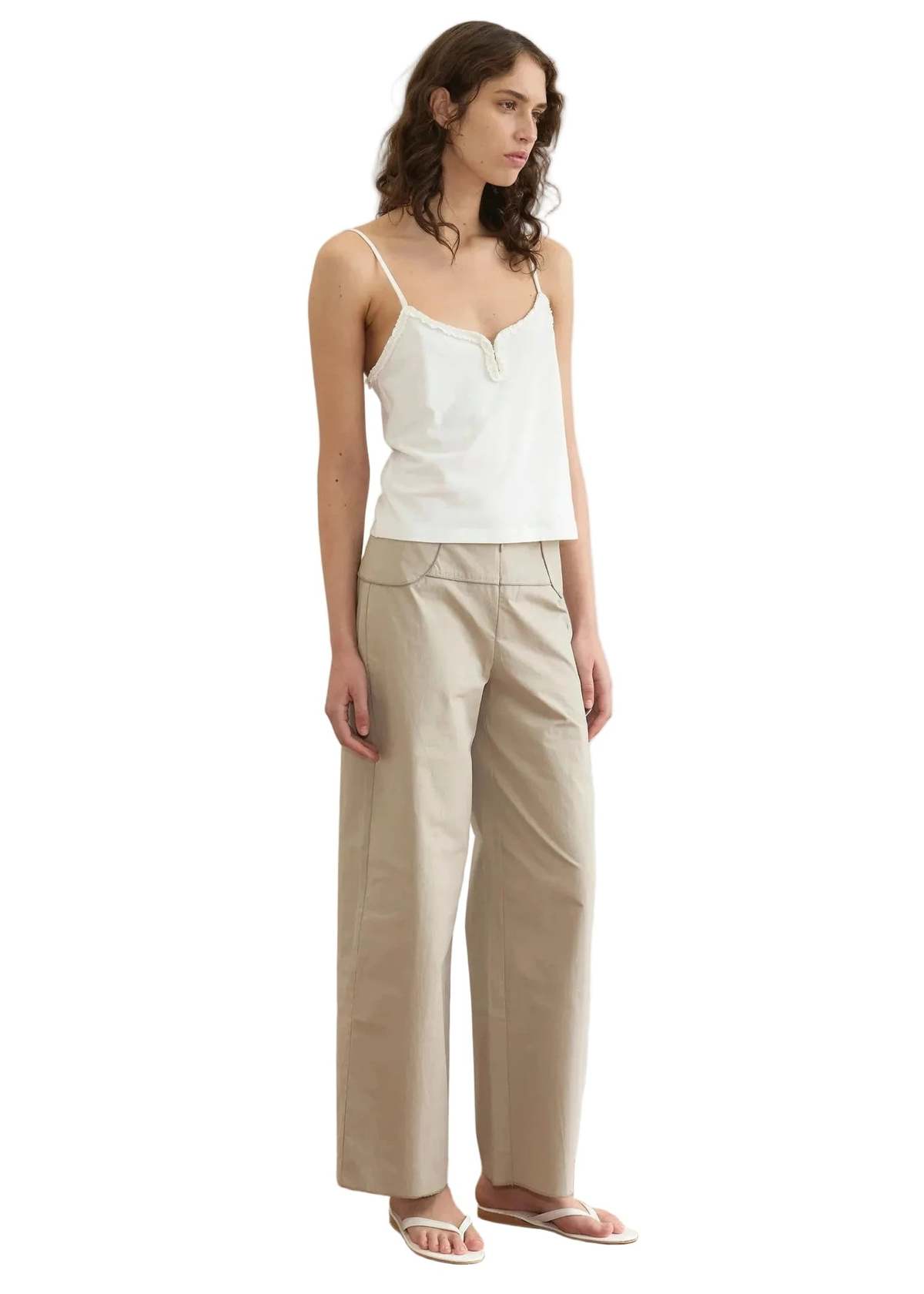 Deiji Studios Paneled Pant - Stone - Image 2 of 4