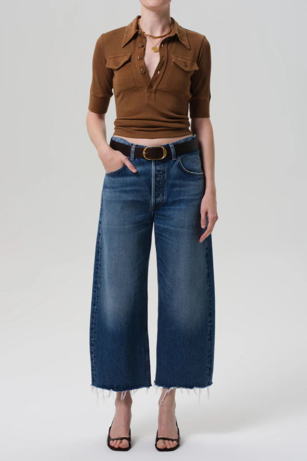 Citizens of Humanity Ayla Raw Hem Crop Jeans