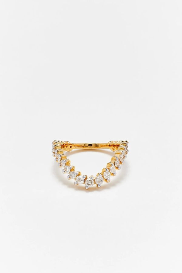 yvonne leon Alliance Vague Diamants Ring