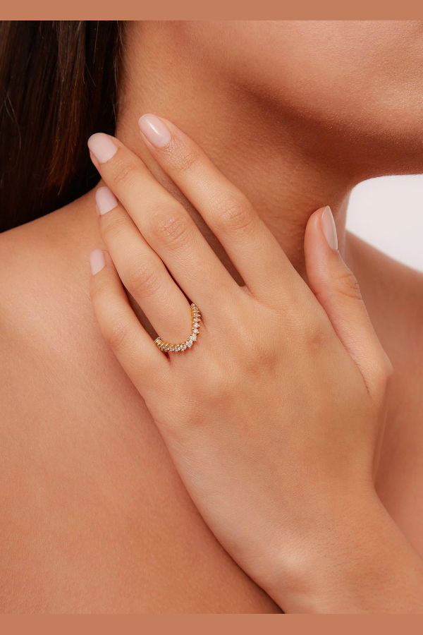 yvonne leon Alliance Vague Diamants Ring