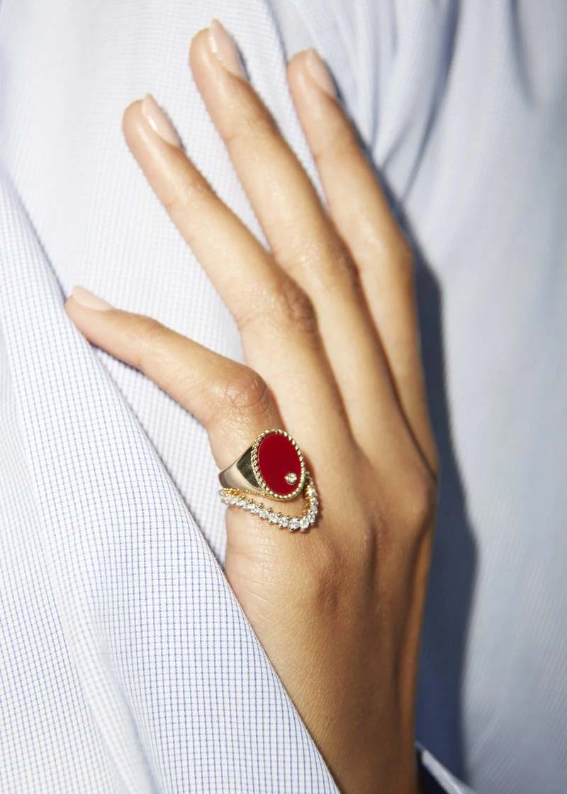 yvonne leon Alliance Vague Diamants Ring