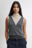Rachel Comey Horwill Top - Charcoal-Cream - Thumbnail 1