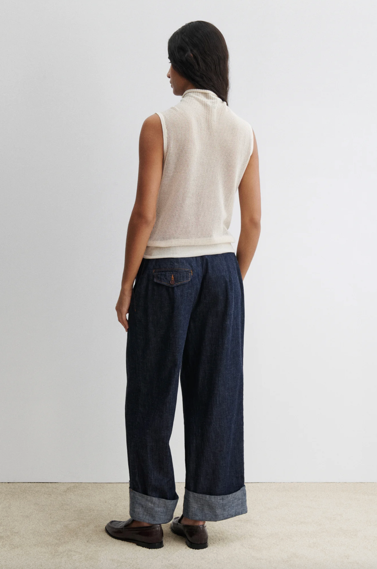 Rachel Comey Horwill Top - Charcoal-Cream - Image 4 of 5