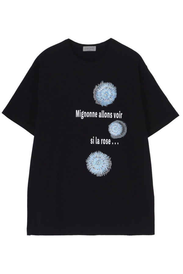 Yohji Yamamoto Printed Short Sleeve T-Shirt - Black