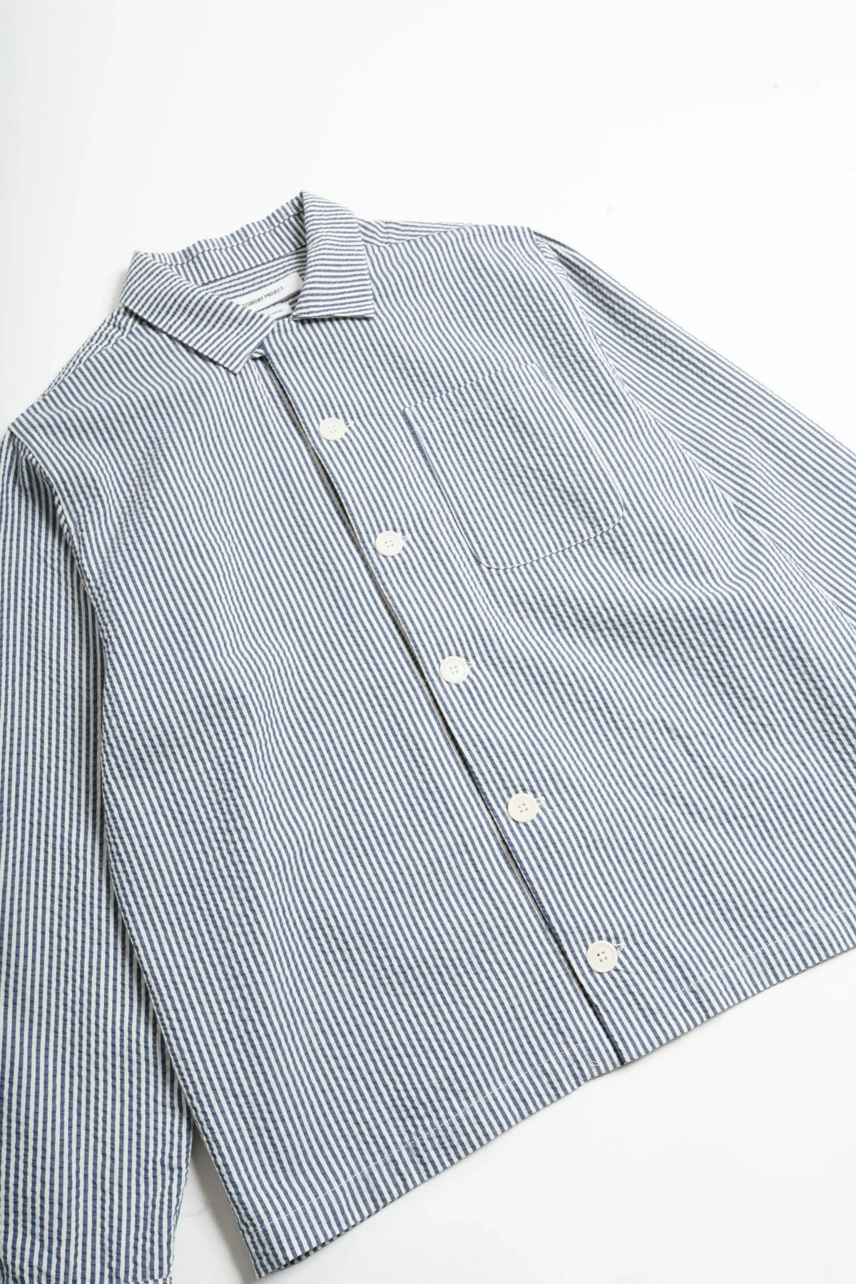 Saturday Project Seersucker Overshirt - Image 4 of 8