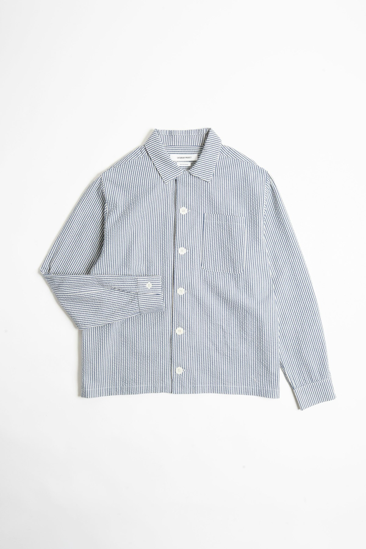Saturday Project Seersucker Overshirt - Image 6 of 8