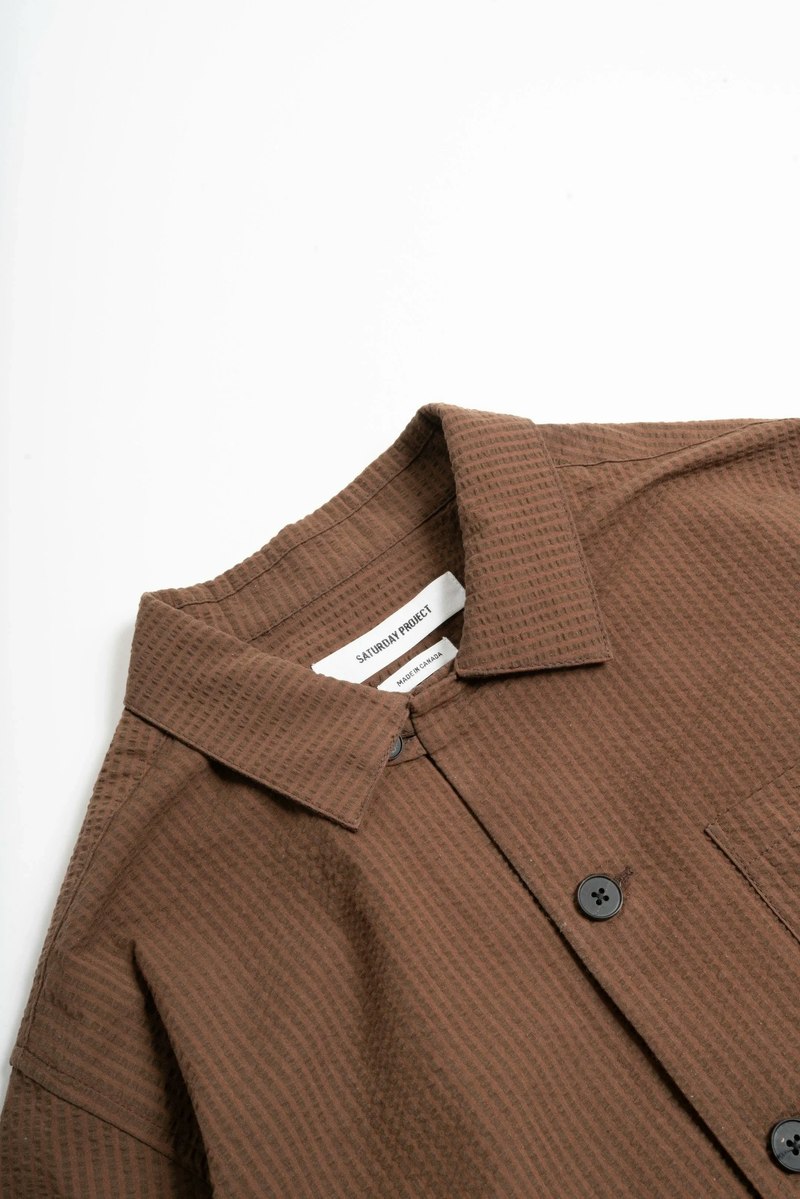 Saturday Project Seersucker Overshirt Shirt