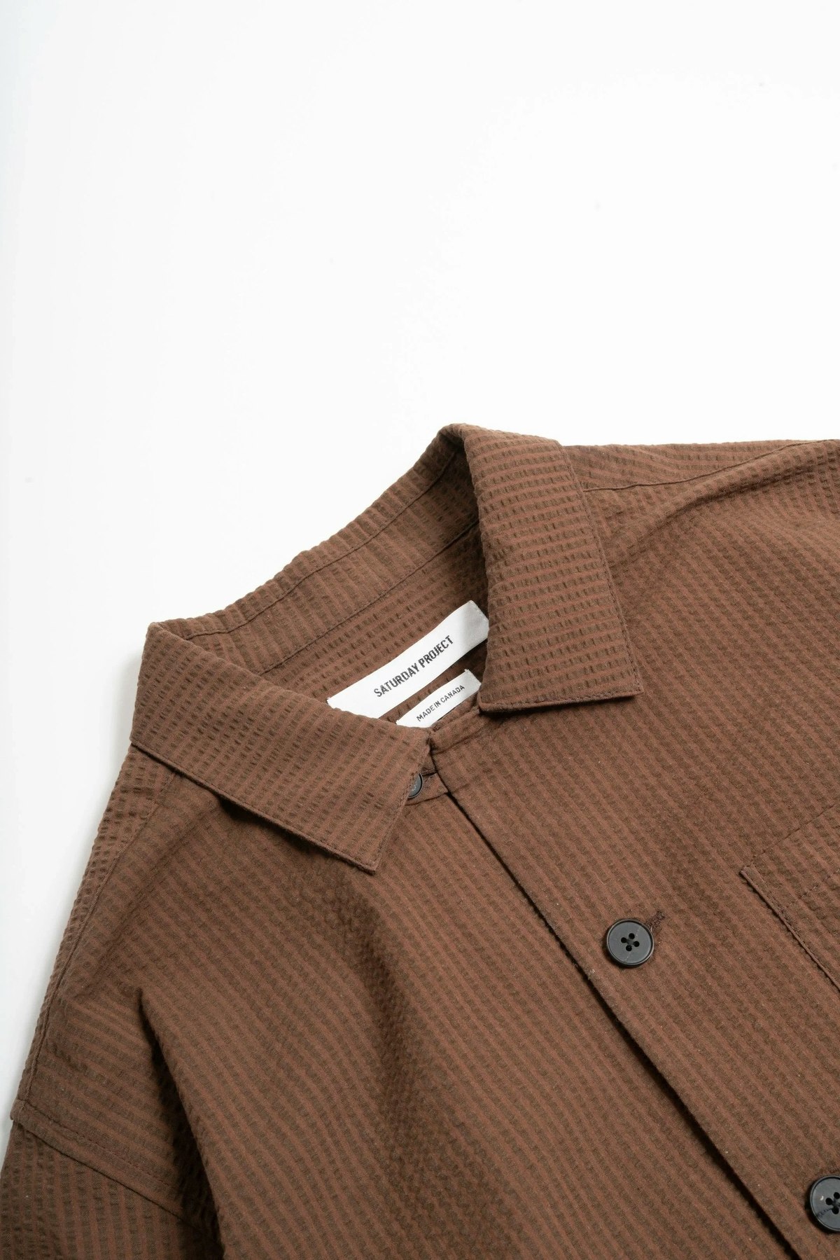 Saturday Project Seersucker Overshirt Shirt - Image 3 of 7