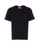 Ami Alexandre Mattiussi Ami De Coeur T-Shirt - Black - Thumbnail 1