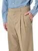 Ami Alexandre Mattiussi Ami Paris Low-Rise Wide Cotton Trousers - Beige - Thumbnail 3