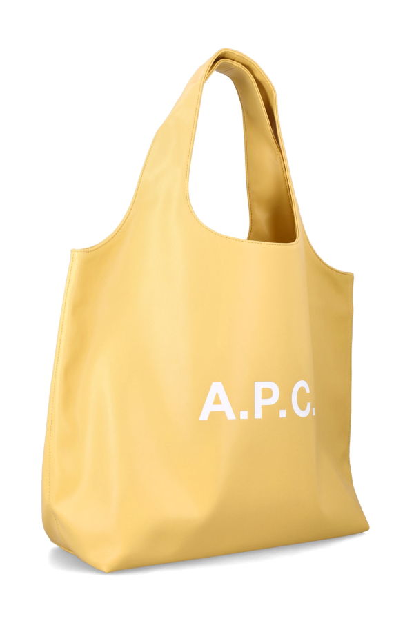 A.P.C. Ninon Tote Bag With Logo - Dark Butter