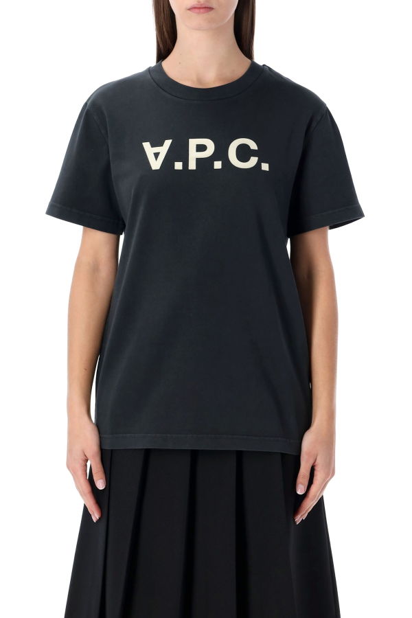 A.P.C. Standard Grand VPC Cotton T-Shirt - Noir Blanc