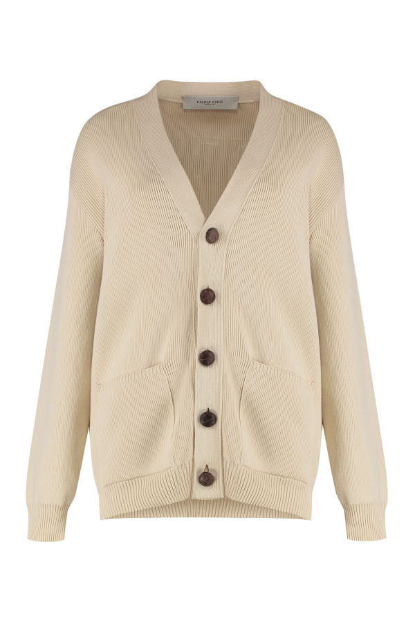 Golden Goose Cotton Cardigan - Travertine