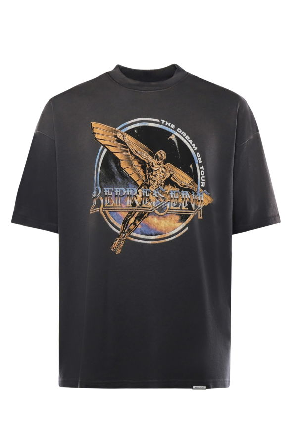 Represent Golden Tour Cotton T-Shirt - Sun Fade Grey