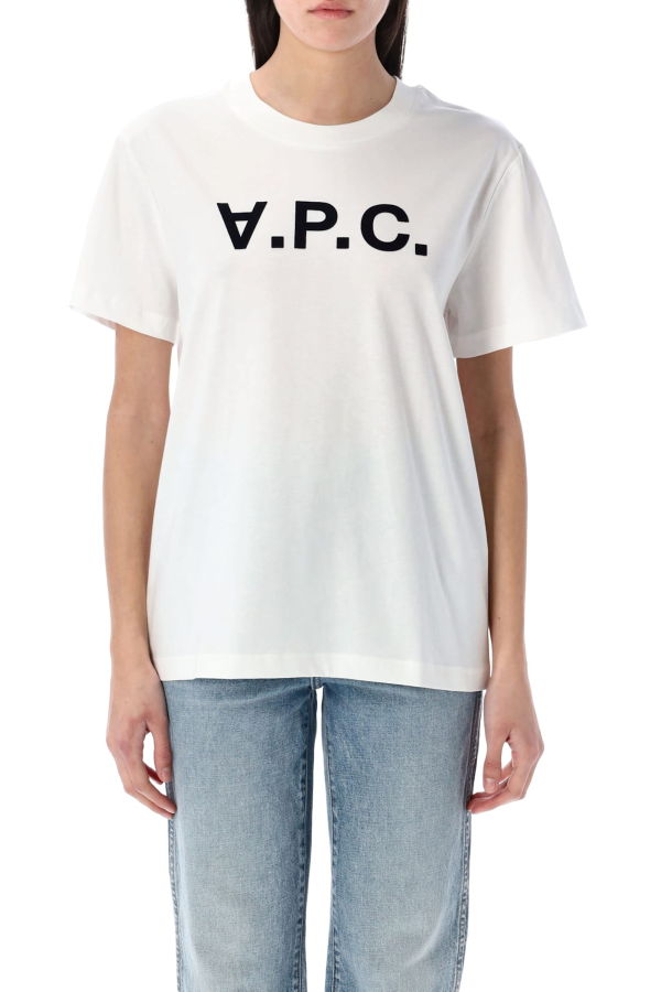 A.P.C. Standard Grand VPC Cotton T-Shirt - White Dark Navy