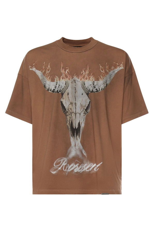 Represent British Cowboys Printed T-Shirt - Dusty Brown