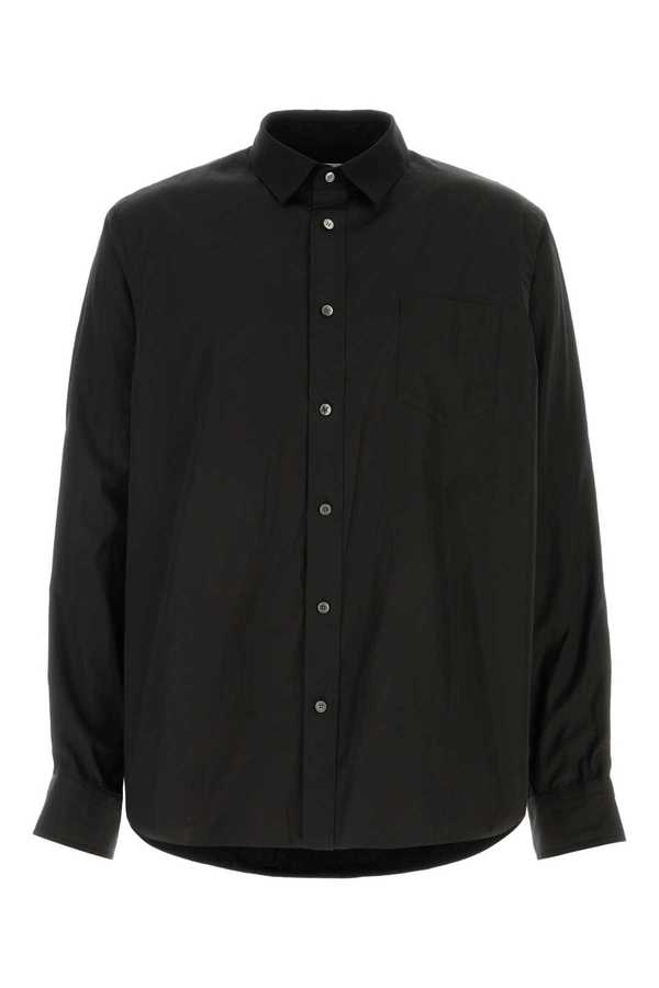 sacai Poplin And Oxford Shirt - Black sacai Poplin And Oxford Shirt - Black