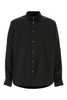 sacai Poplin And Oxford Shirt - Black - Thumbnail 1