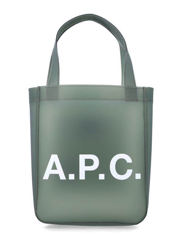 A.P.C. Lou Matte PVC Tote Bag - Khaki