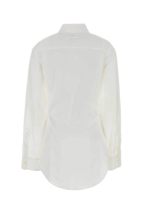 Jean Paul Gaultier White Stretch Poplin Shirt - White/Black