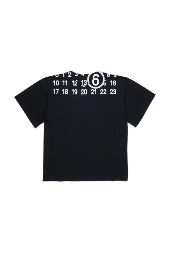 KIDS MM6 Maison Margiela T-shirt With Logo T-Shirt - Black