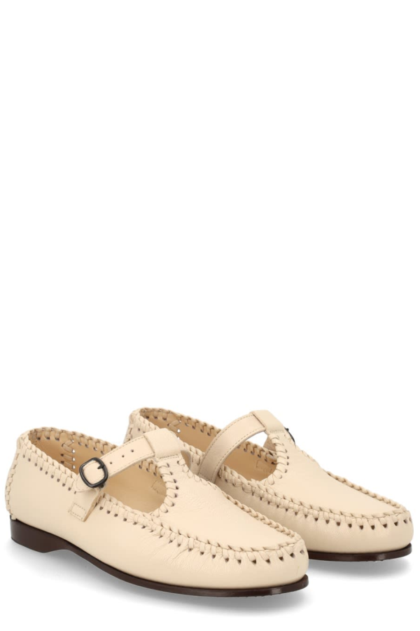 Hereu Moccasin Alcover Flat Shoes - Ivory